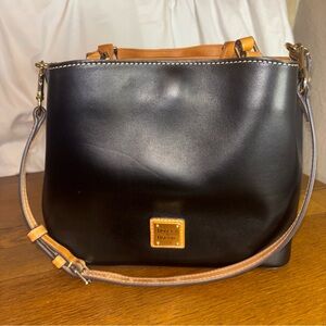 Dooney & Bourke Wexford Leather Barlow Top Handle Crossbody Bag Black